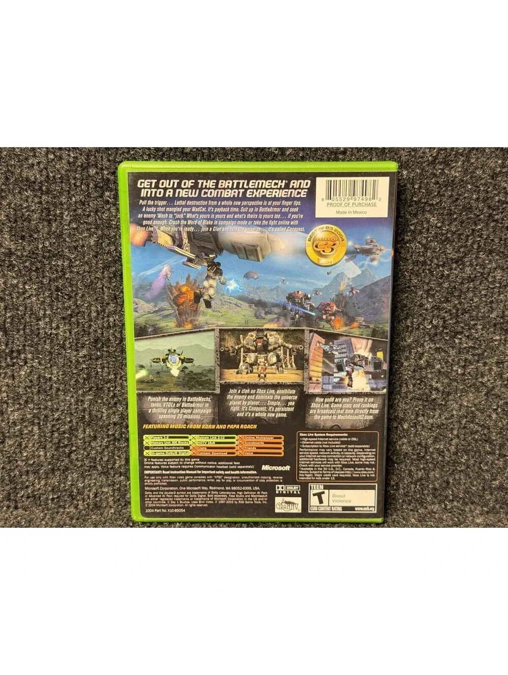 MechAssault 2 Lone Wolf Xbox CIB ⭐️GOOD CONDITION⭐️
